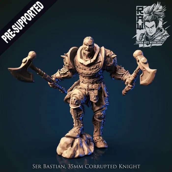 STL - ser bastian corrupted knight supported x render 1