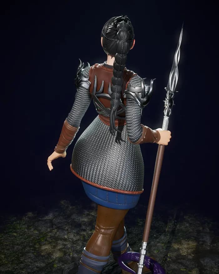 STL - shadowheart render 2