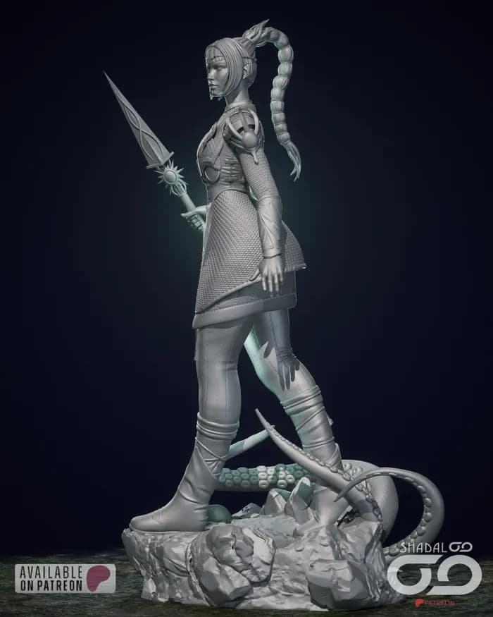 STL - shadowheart render 3