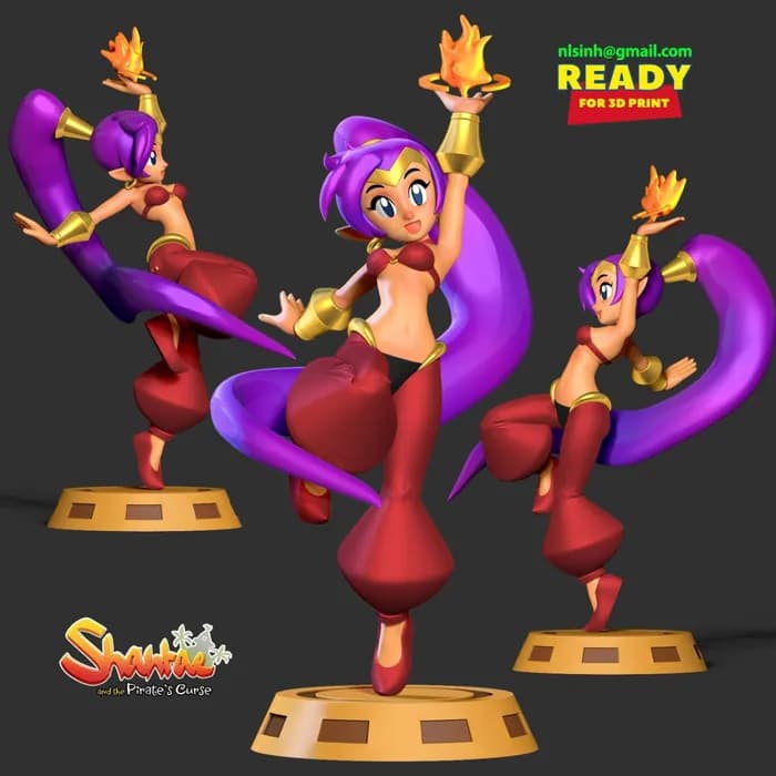 STL - shantae render 2