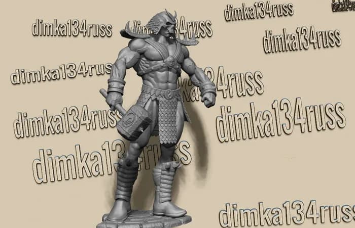 STL - shao kahn cgtarder render 2