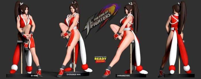 STL - shiranui mai kof fanart render 2