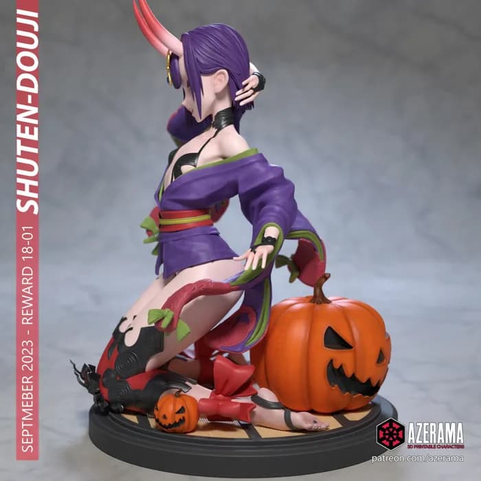 STL - shutendouji splitversion stl azerama rar render 2