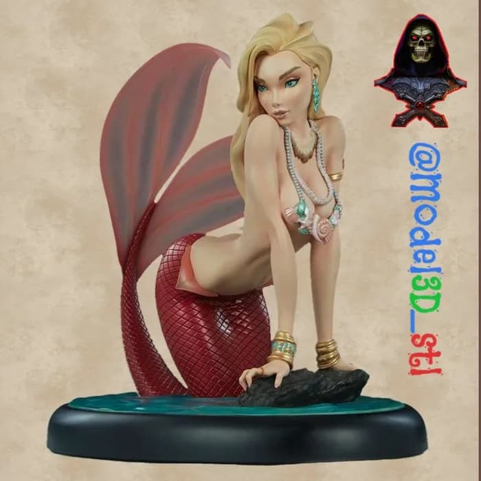 STL - sideshow little mermaid store exclusive render 1