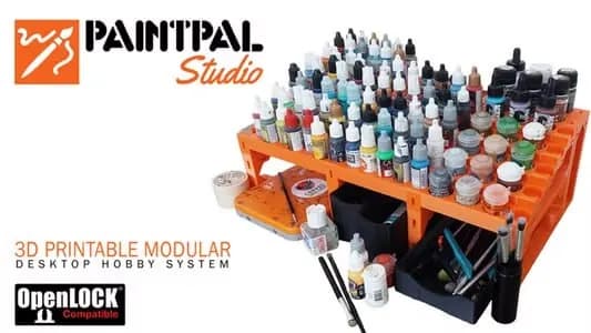 STL - Sistema modular de almacenamiento para hobby render 1