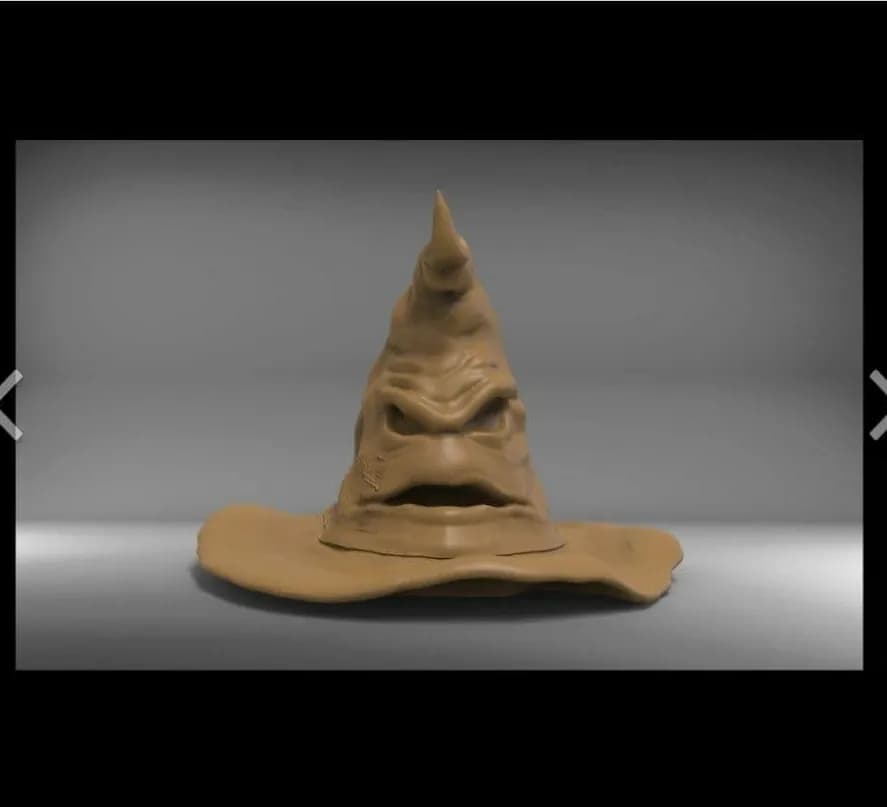 STL - Sombrero Seleccionador de Harry Potter 2 render 2
