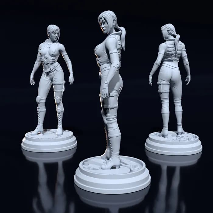 STL - sonya blade render 2