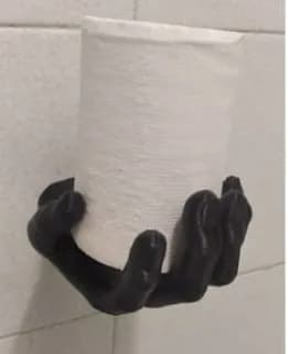 STL - Soporte de mano para papel higiénico render 1