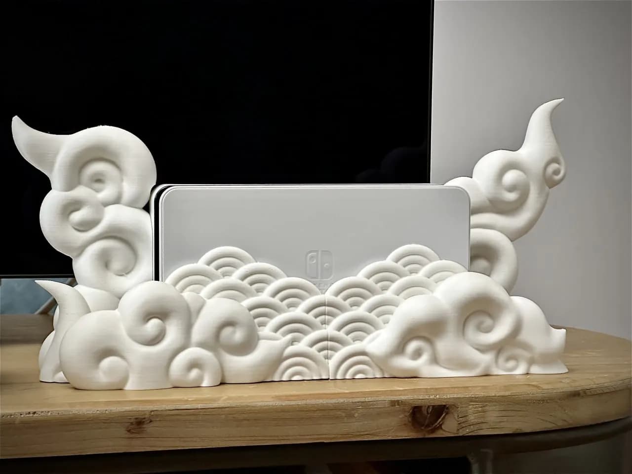 STL - Soporte de Nubes para Nintendo Switch render 1