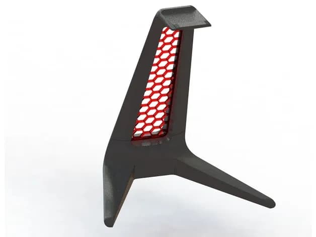 STL - Headphone Stand with Hexagonal Design