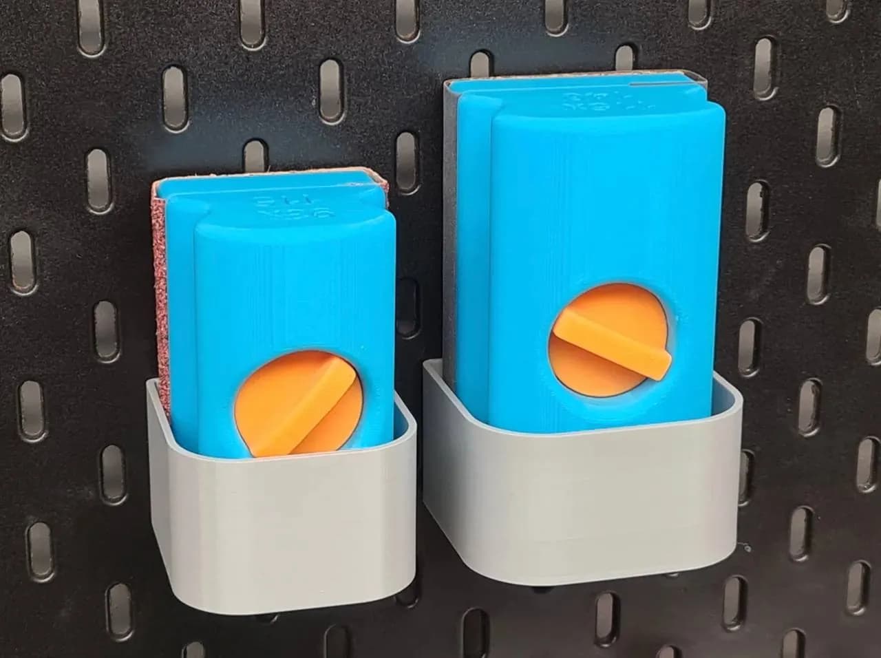 STL - Soporte para bloque de lijado Skadis render 1