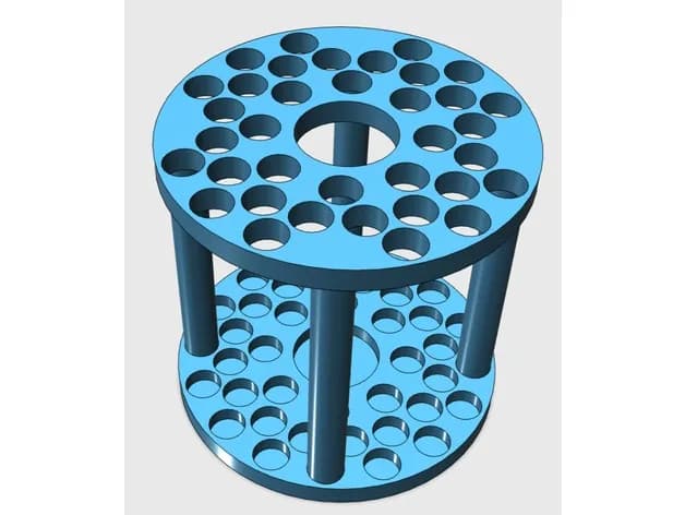 STL - Soporte para brochas de maquillaje 2 render 4