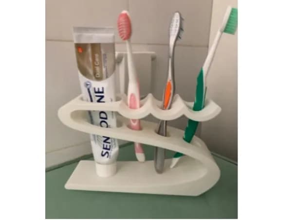 STL - Toothbrush Holder with Toothpaste Tube