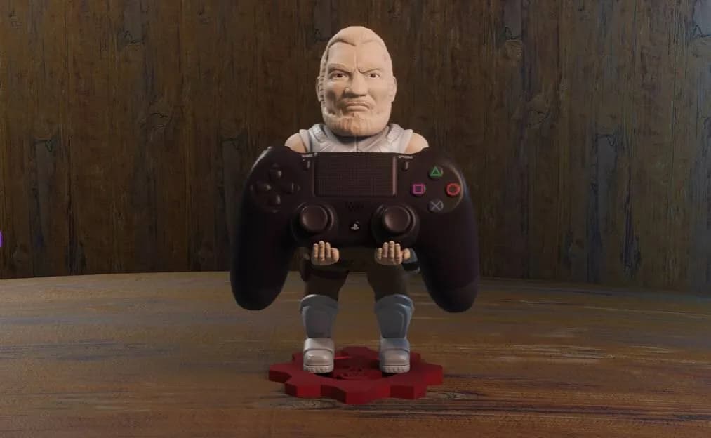 STL - Soporte para control de videojuego render 1