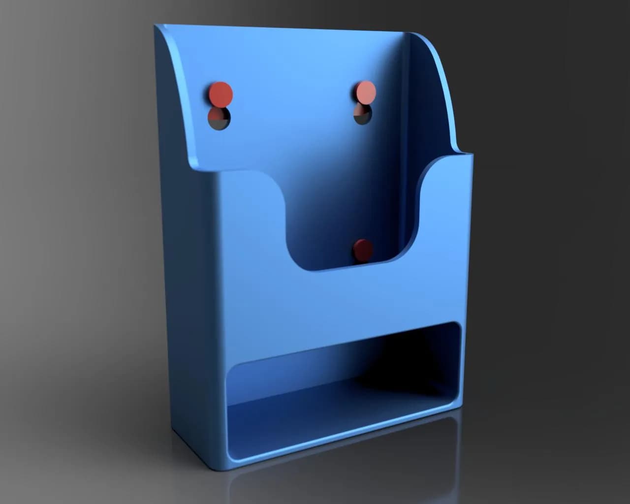 STL - Soporte para Cuchara de Arenero para Gatos render 3