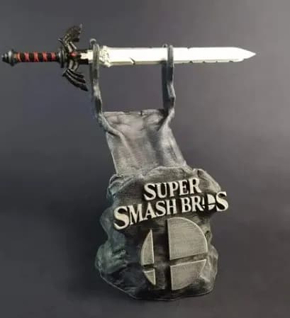 STL - Soporte para espada de Super Smash Bros. render 1
