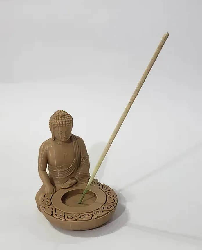 STL - Soporte para incienso con figura de Buda render 2