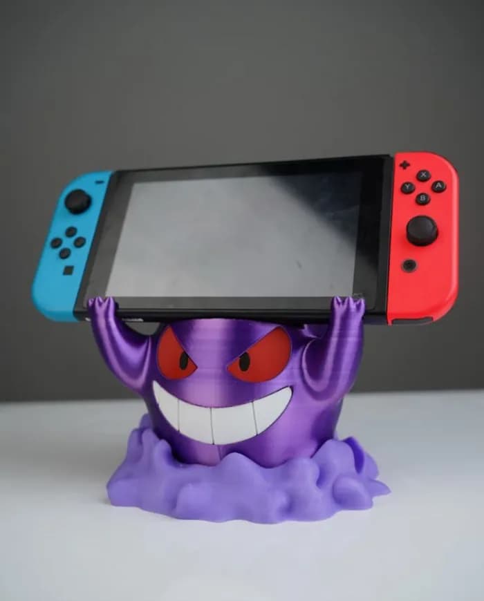 STL - Soporte para Nintendo Switch de Gengar render 1