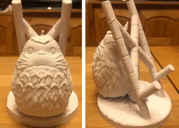 STL - Soporte para teléfono Totoro con ramas render 1