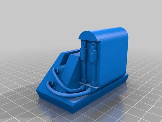 STL - Soporte R2 D2 para Amazon Echo Dot render 5