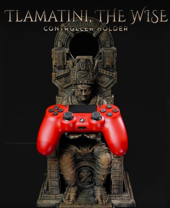 STL - soporte tlamatini the wise controller holder render 1