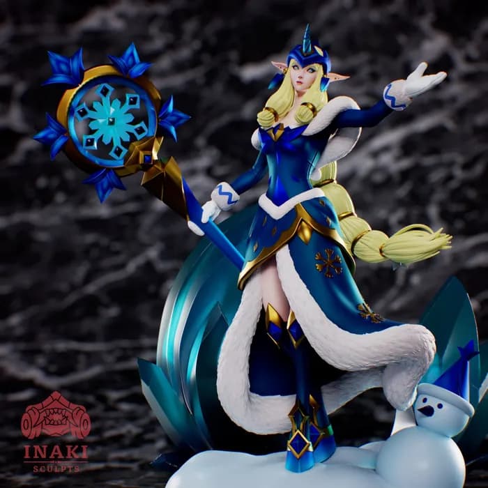 STL - soraka winter wonder inaki sculpts render 3