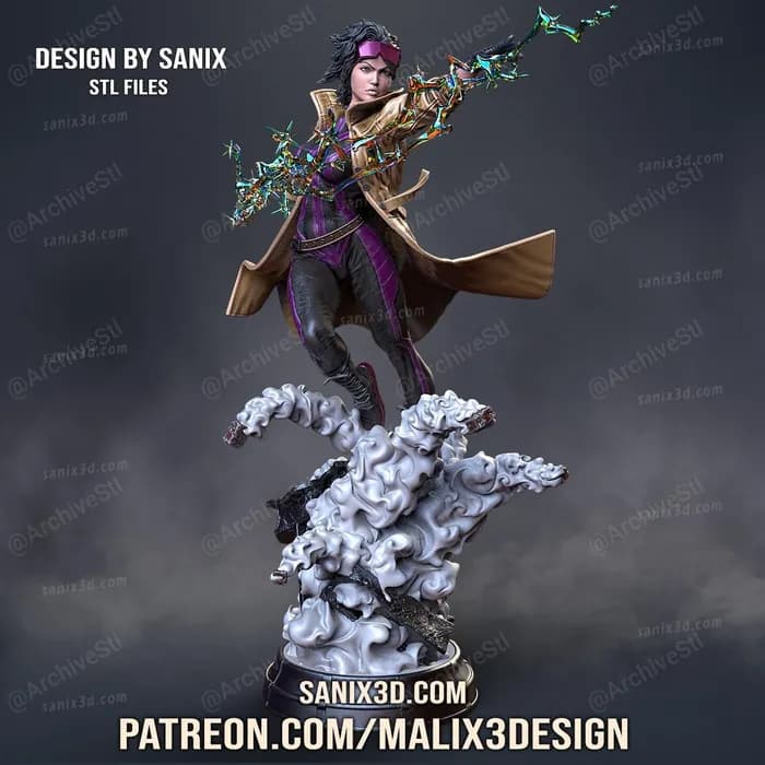 STL - space nuns anime figurines part 2 february 2022 render 1