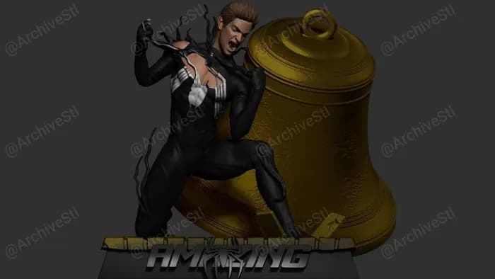 STL - Symbiote Spiderman Andrew Garfield