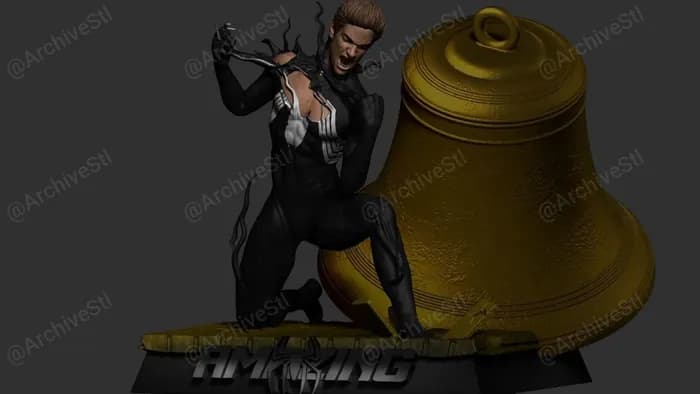 STL - Spiderman Simbionte Andrew Garfield render 2