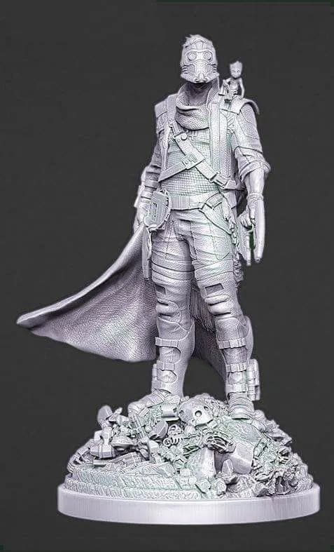 STL - star lord peter quillx render 2