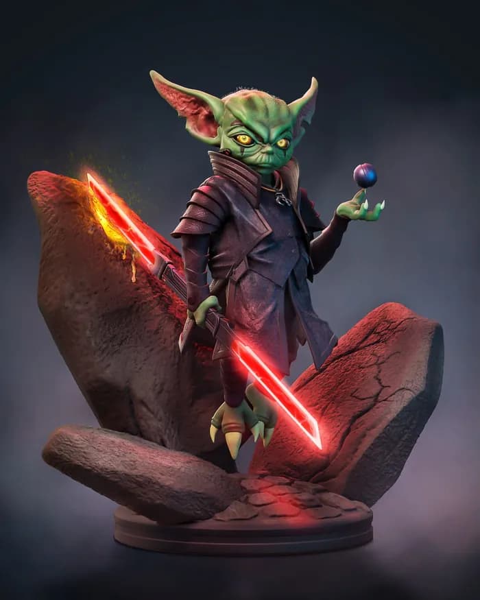STL - star wars darth grogu ian robinson render 1