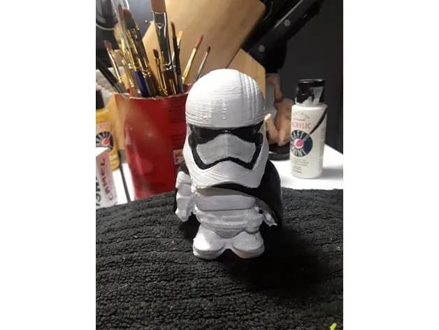 star wars storm trooper captain phasma chibi style