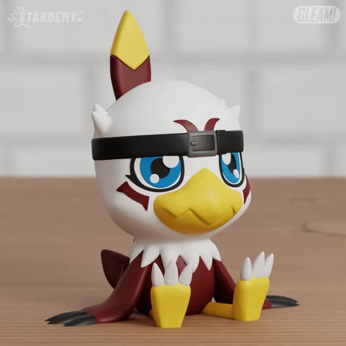 STL - stardemy hawkmon render 3