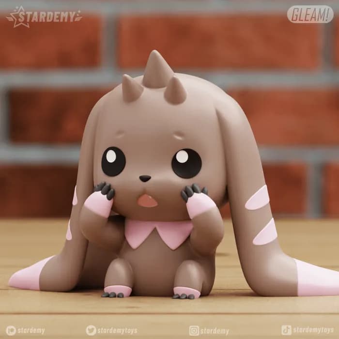 STL - stardemy lopmon render 3