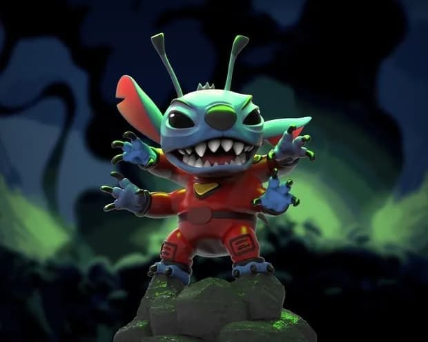 STL - Stitch Alien render 1