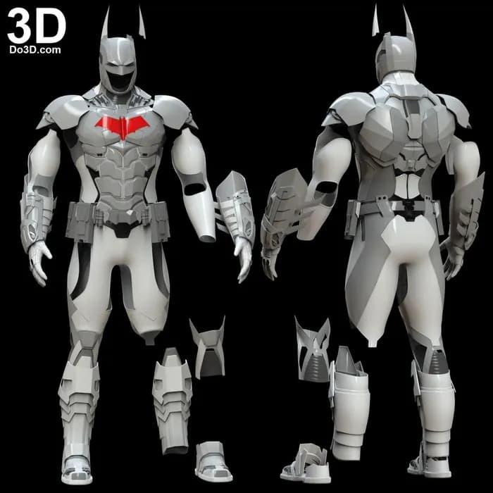 STL - stl batman batsuit from arkham knight render 1