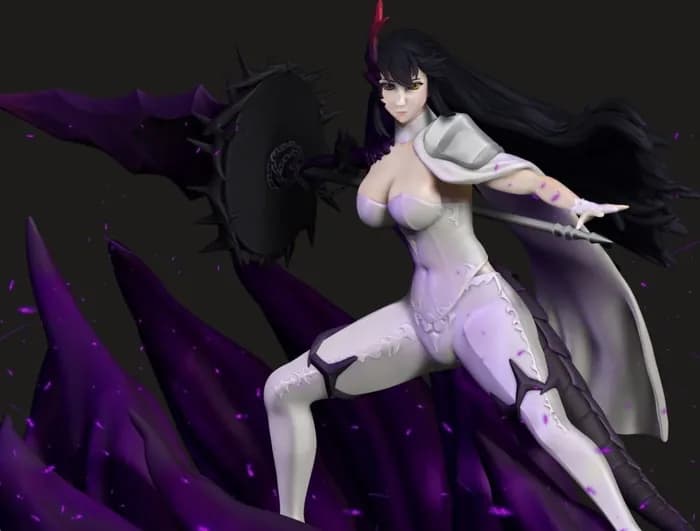 STL - stl fallen cecilia render 1