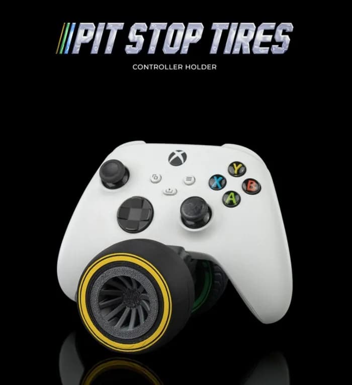 STL - stlflix pit stop tires controller holder render 1