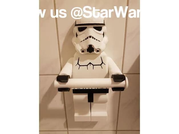 STL - Lego Stormtrooper Toilet paper holder