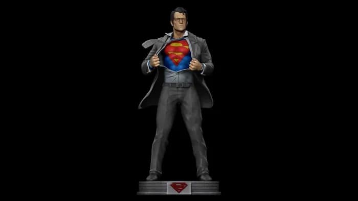STL - Superman Clark Kent render 2