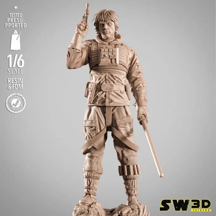 STL - sw3d luke pilot sculpture x render 4