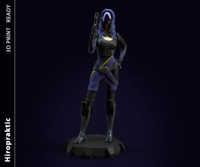 STL - tali'zorah from mass effect by specialstl com render 1