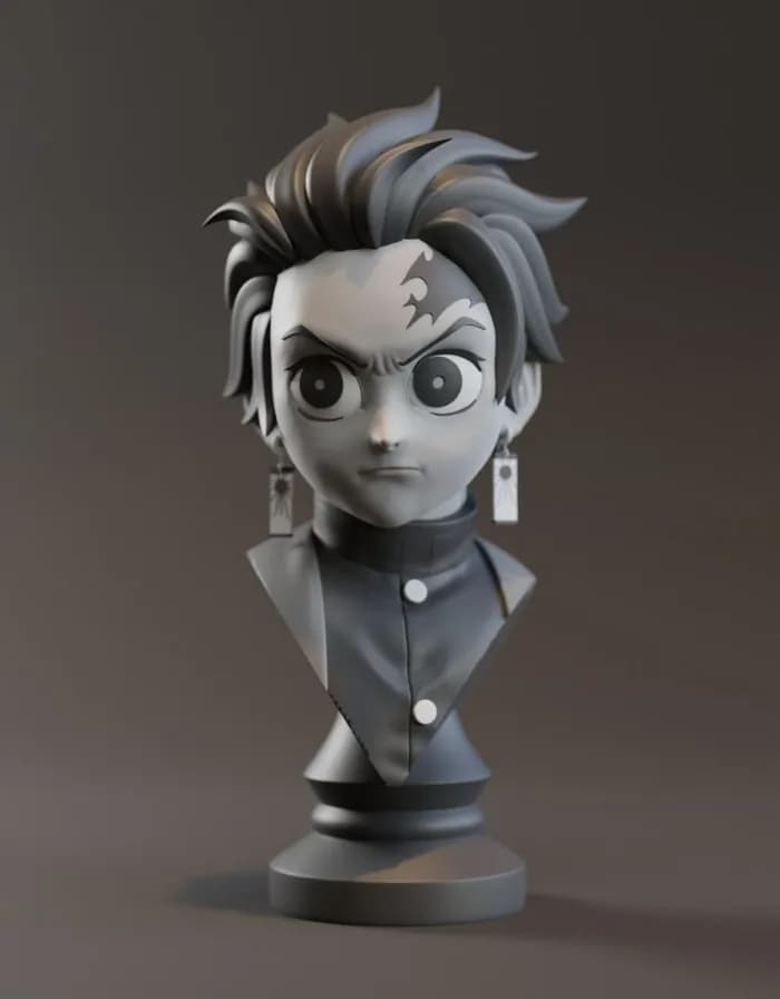 STL - tanjiro v2 and zenitsu v2 and inosuke v2