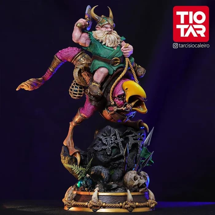 STL - tarcisio caleiro golden axe fanart gilius thunderhead on chickenleg