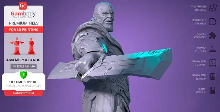 STL - thanos endgame render 4
