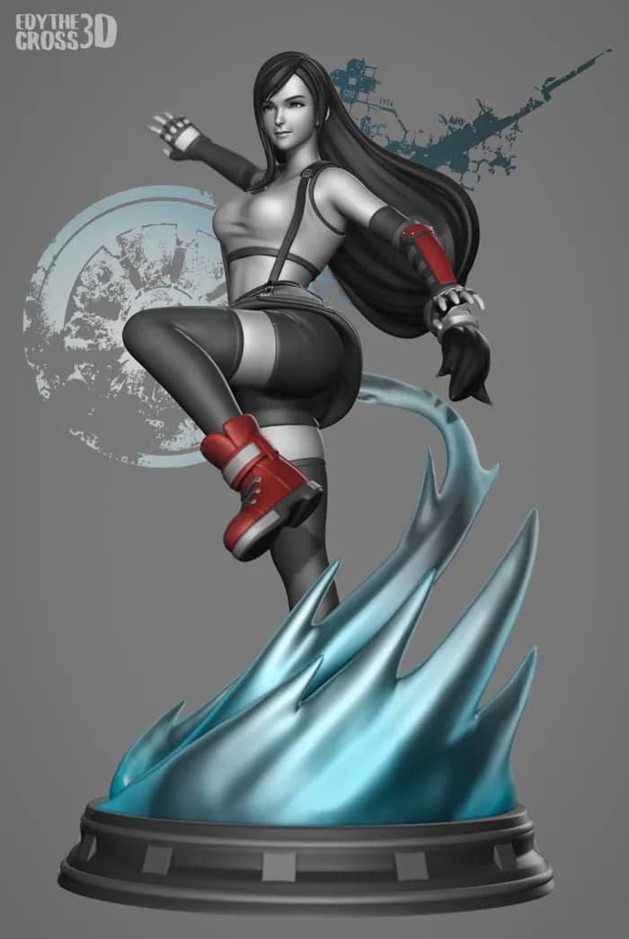 STL - tifa 00 stl render 1