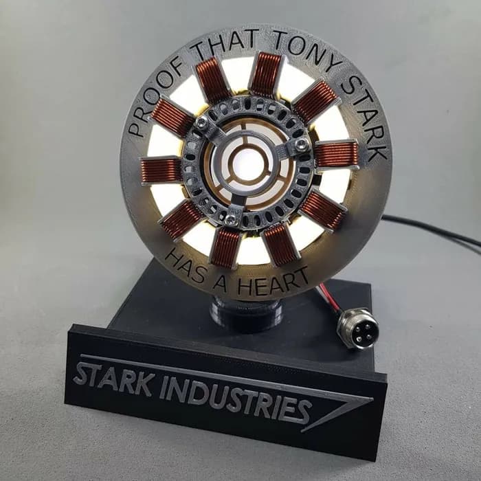 STL - tony stark proof arc reactor ironman render 1