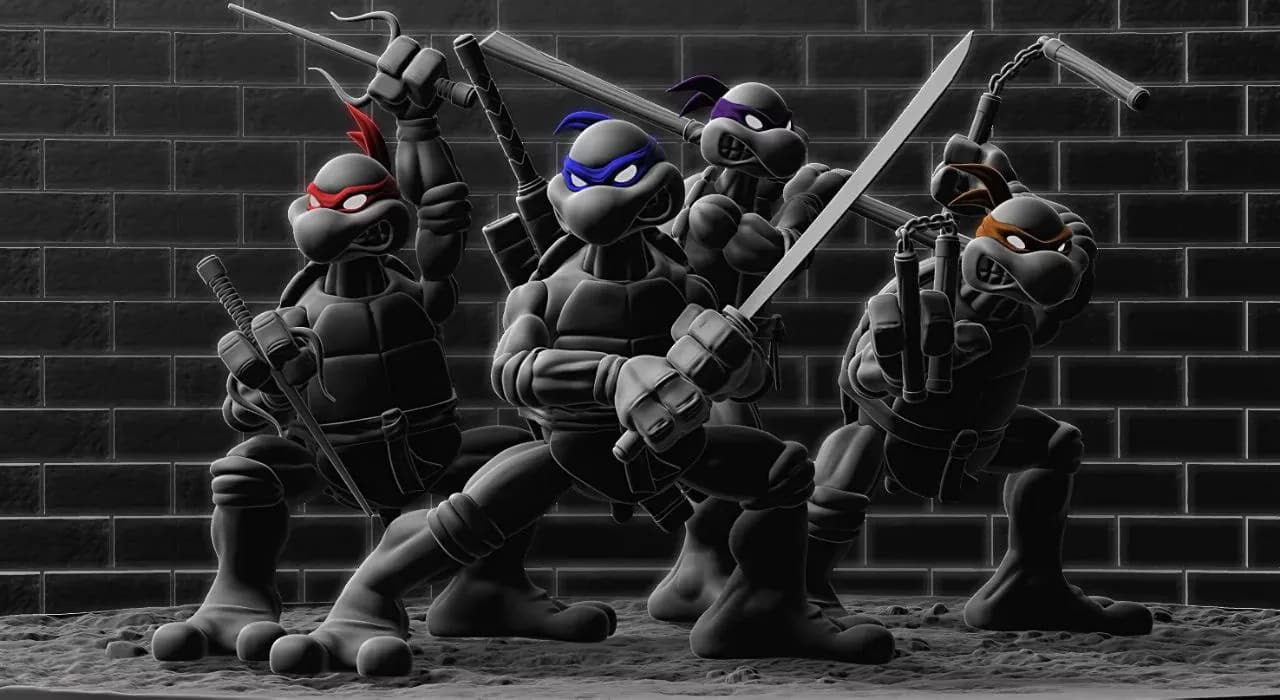 STL - Tortugas Ninja Adolescentes Mutantes render 1