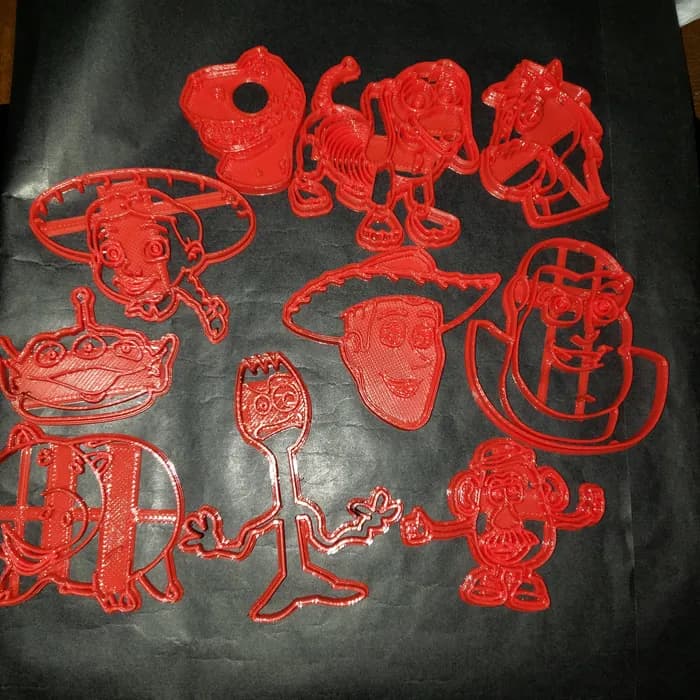 STL - toy story 4 cortantes cookie cutter