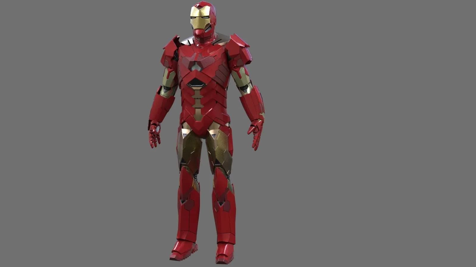 STL - Traje de Iron Man Mark 15 render 1